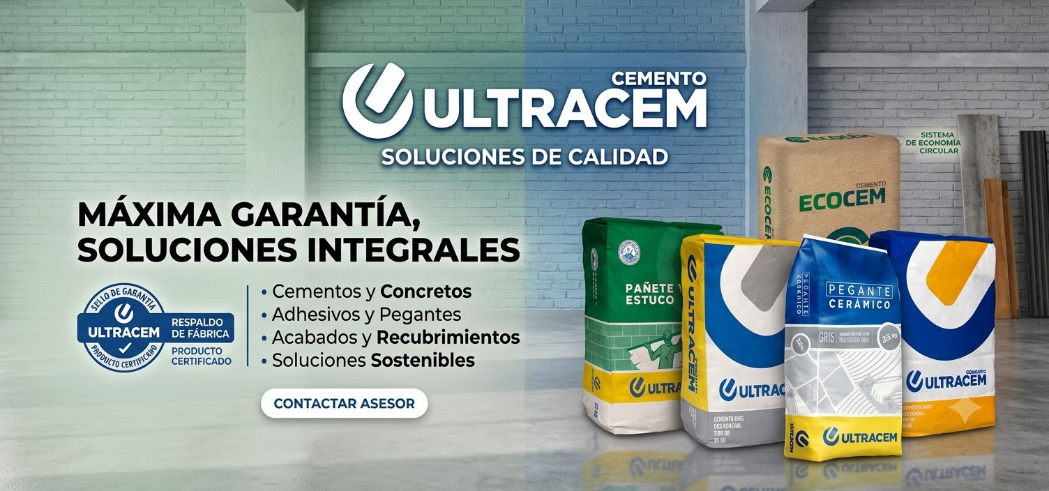 Promoción Cemento ULTRACEM — Máxima garantía, soluciones integrales